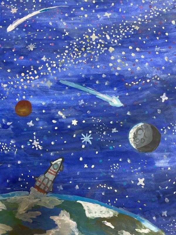 Иллюстрации профессий космонавт