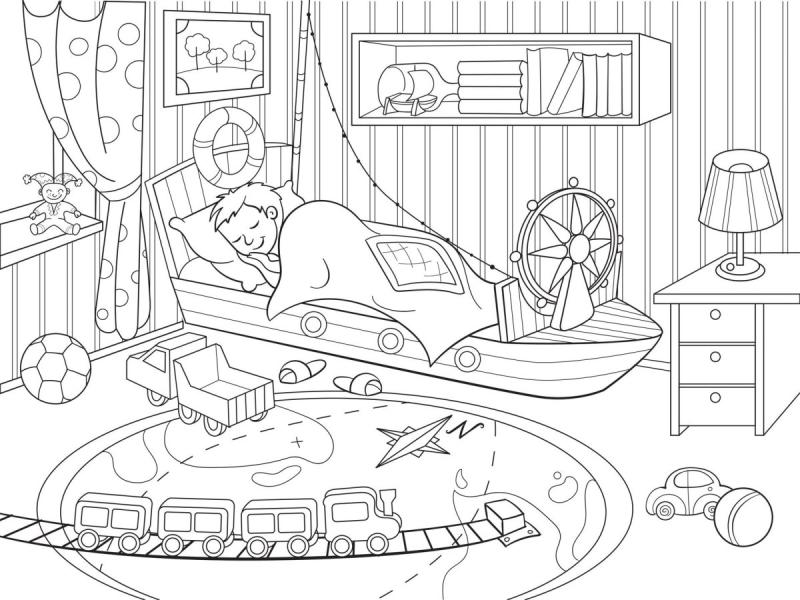 Дом три кота раскраска