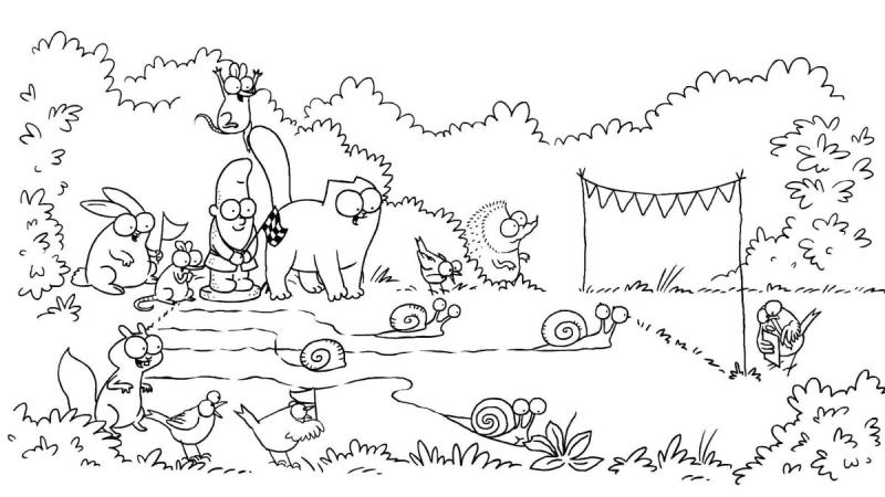 Кошки Аристократы раскраска