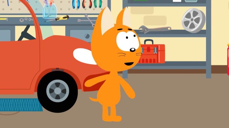 Раскраска семья кошек