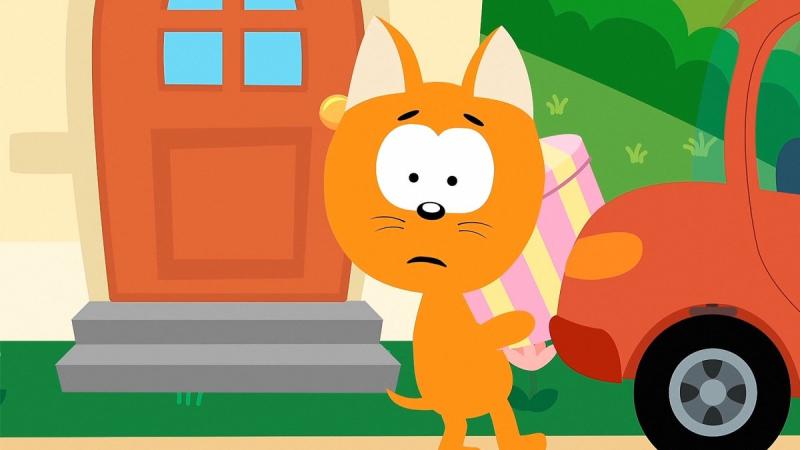 Разуккрашка котёнок Гав