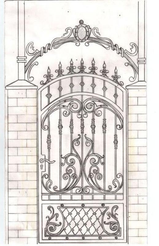 Кованые ворота эскизы