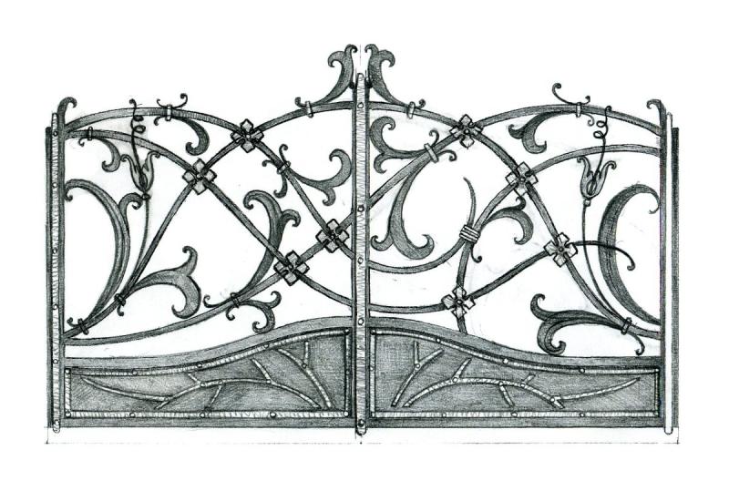 Эскиз изделия из металла