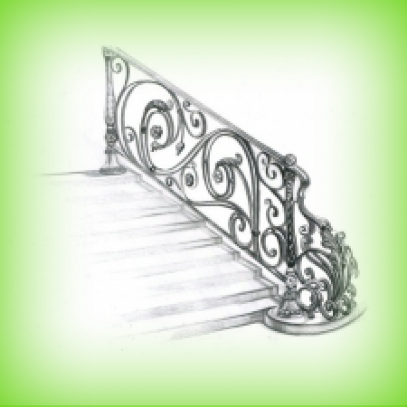 Кованые перила эскизы