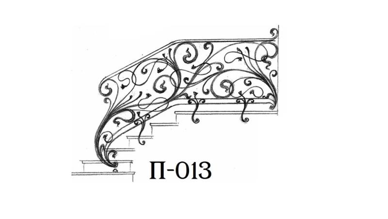Кованые перила чертежи