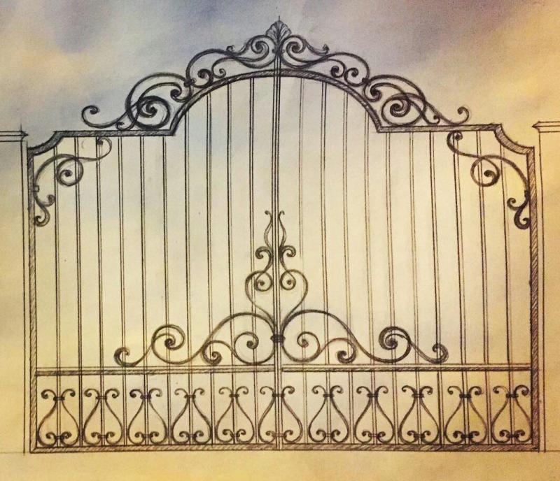 Кованые узоры для ворот