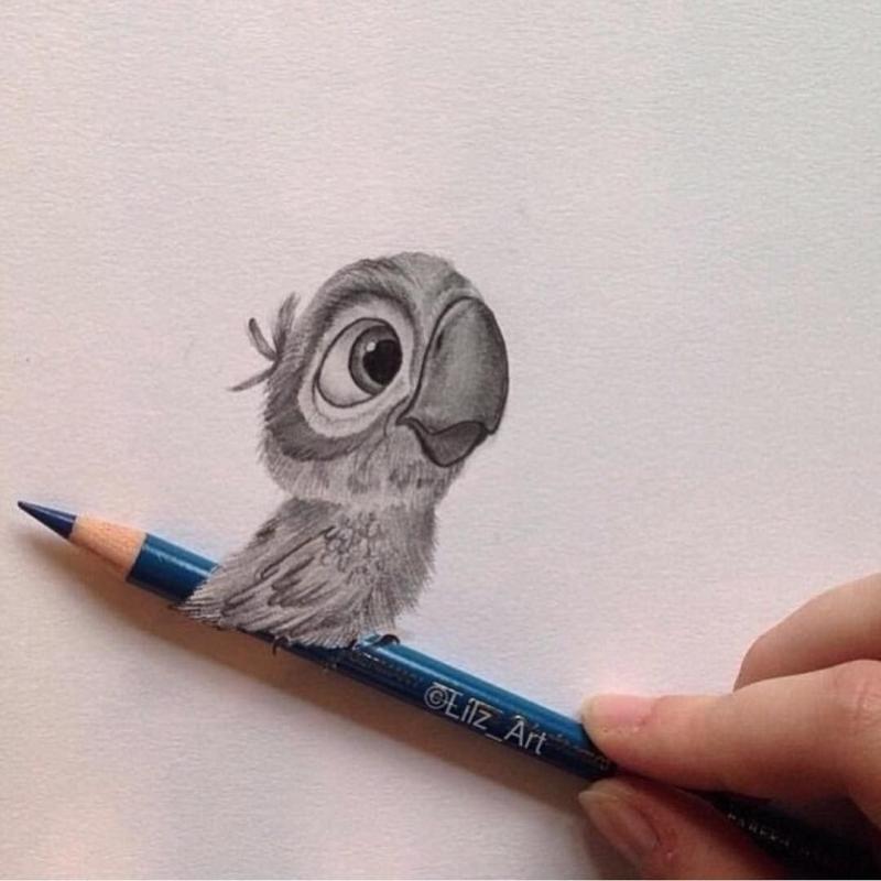 Рисование акварельными карандашами