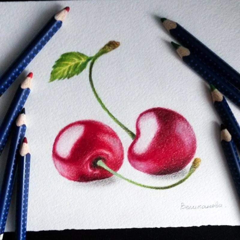 Рисунки разноцветными карандашами легкие