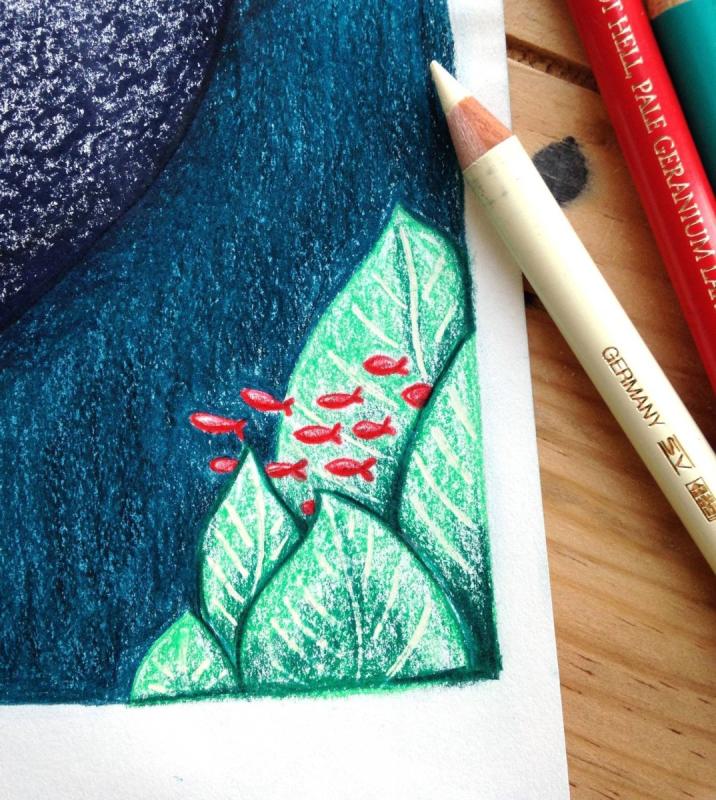 Красивые рисунки цветными карандашами