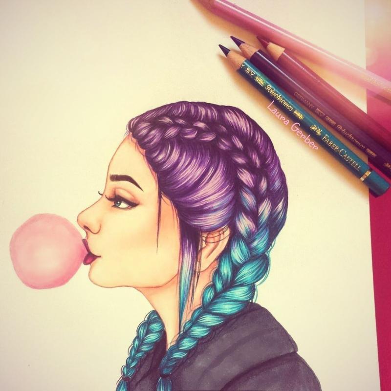 Очень красивые рисунки цветными карандашами