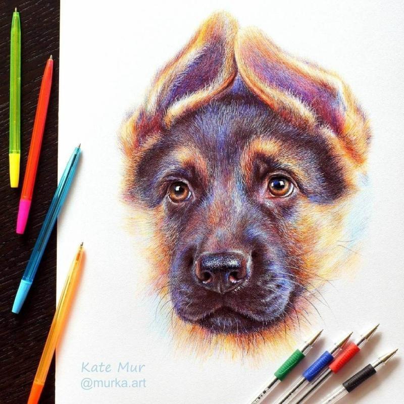 Рисование цветными ручками