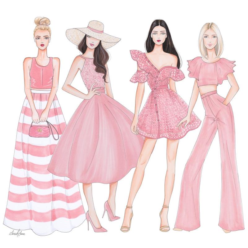 Красивые эскизы платьев