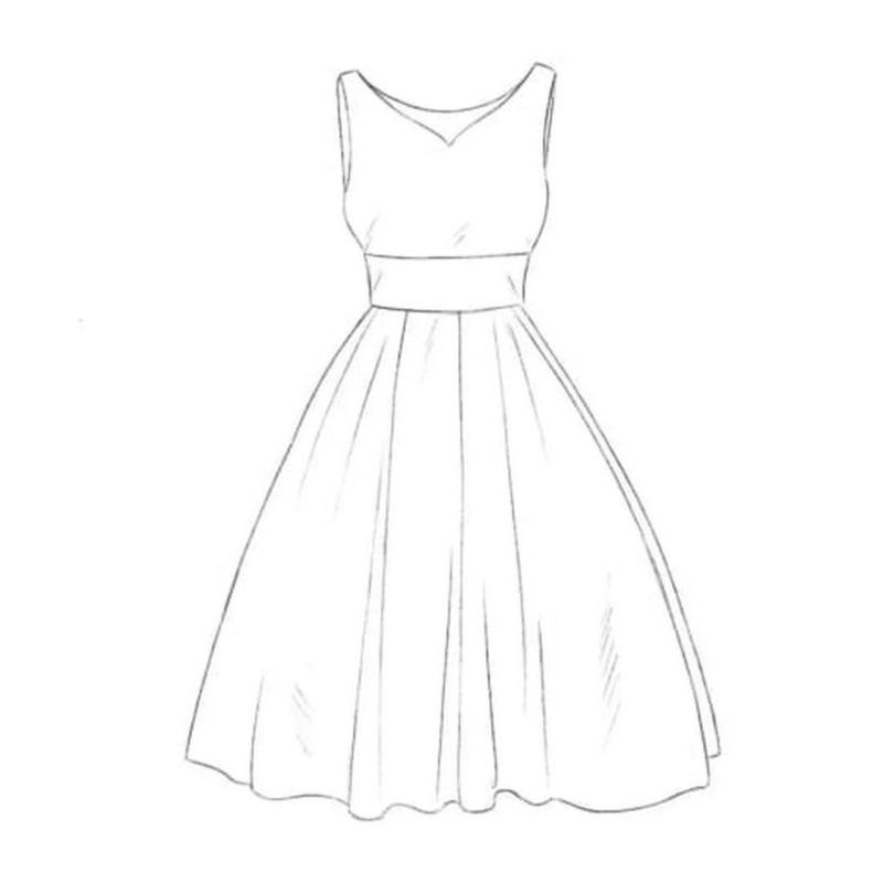 Модная девушка мультяшная