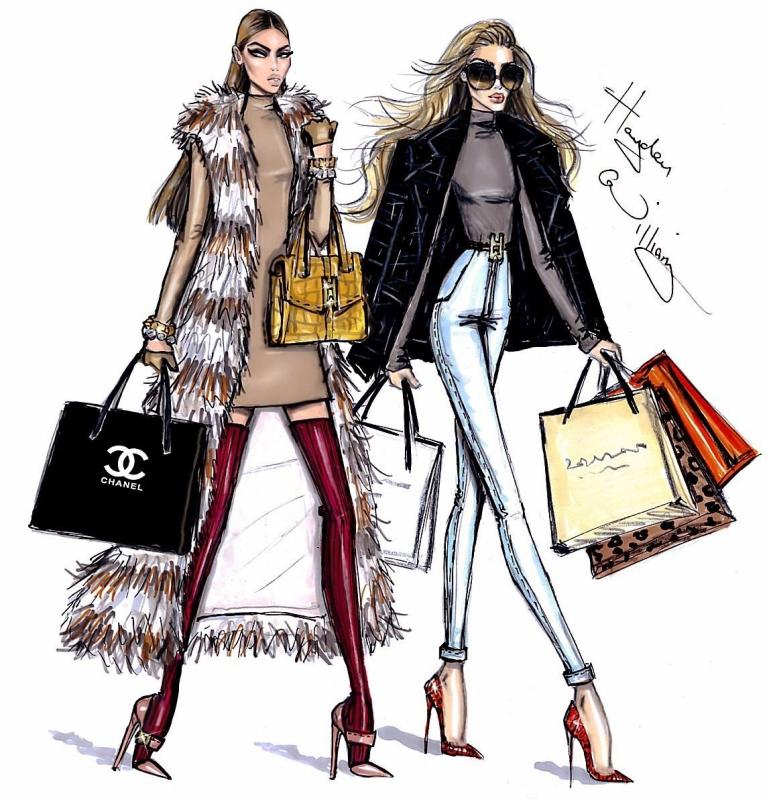 Эскизы платьев