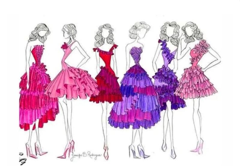 Эскизы платьев