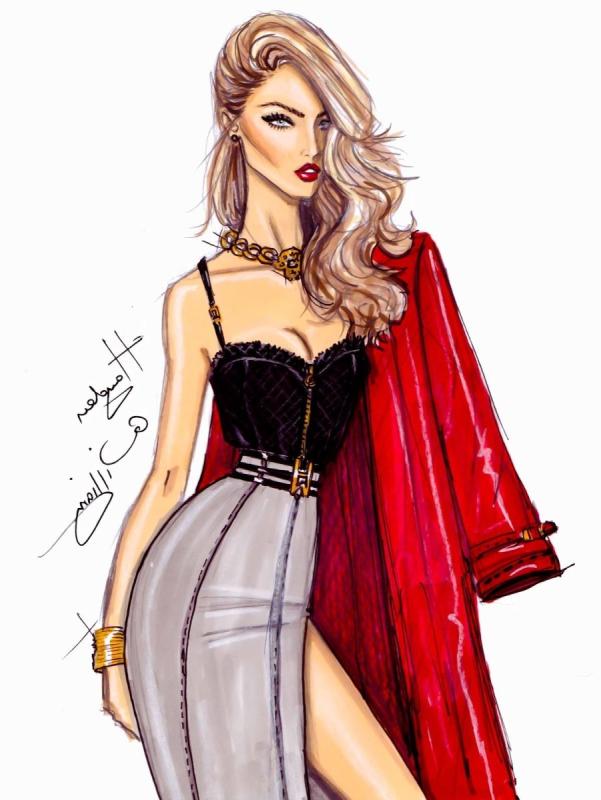 Платье рисунок