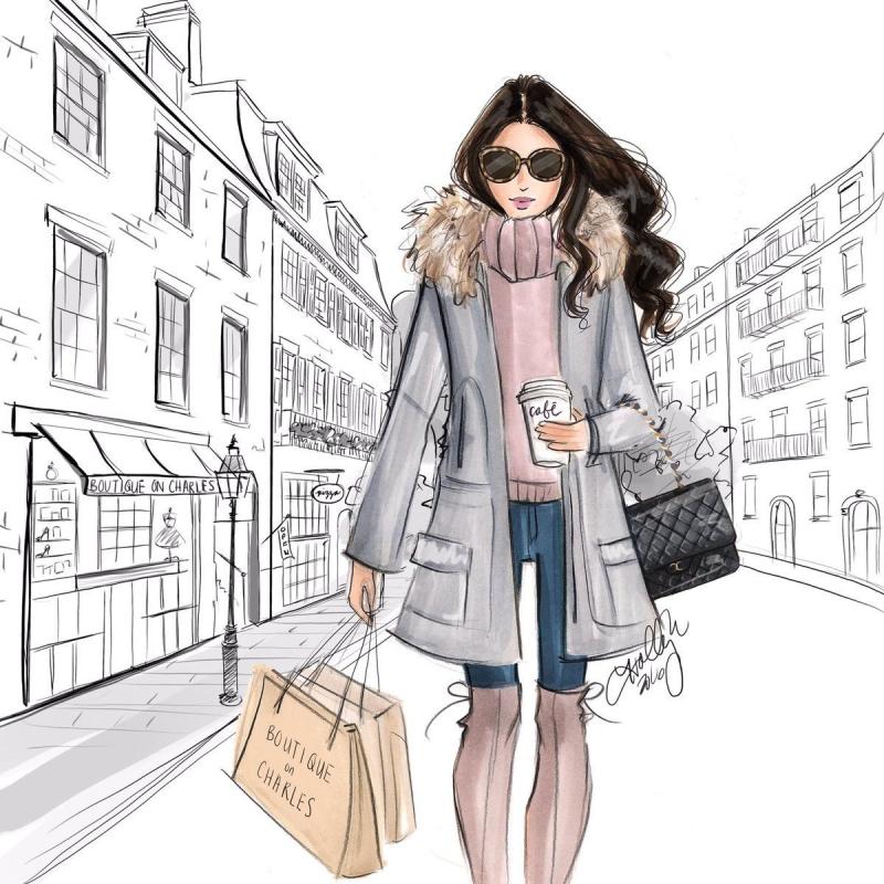 Эскизы платьев