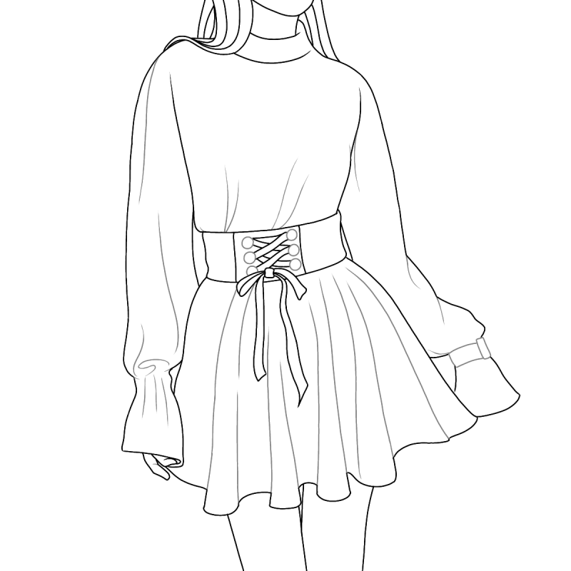 Платье рисунок