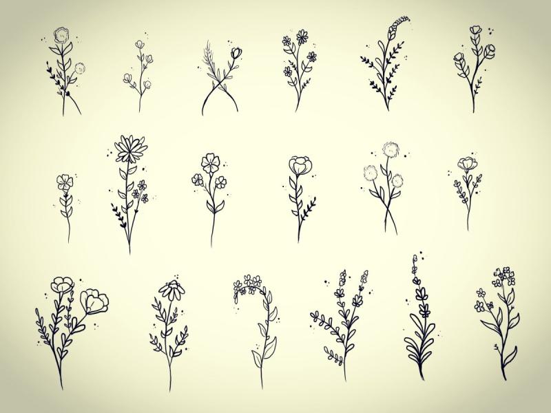 Эскизы маленьких тату для девушек