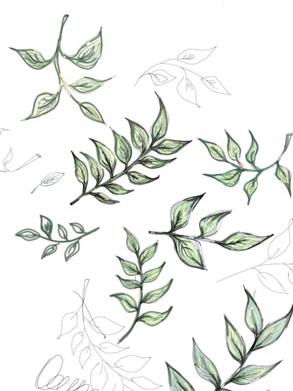 Листик эскиз