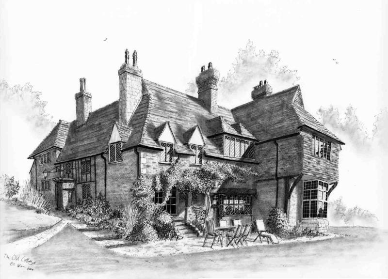 Иллюстрация старинных зданий