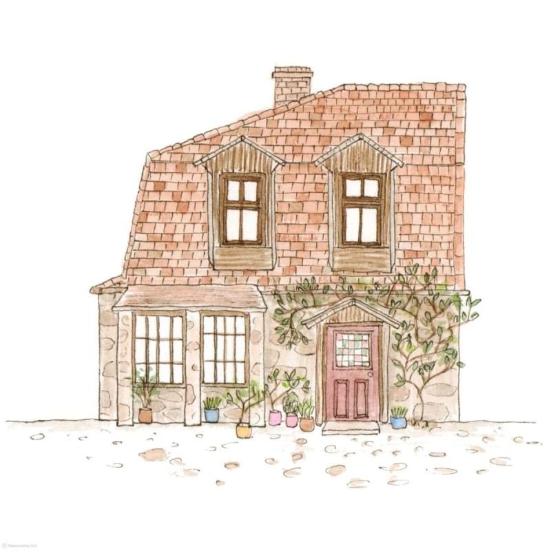 Набросок внешнего вида дома