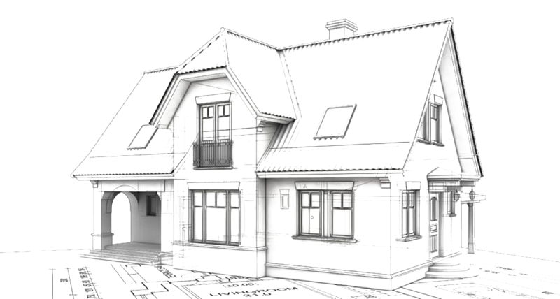 Домик в графике