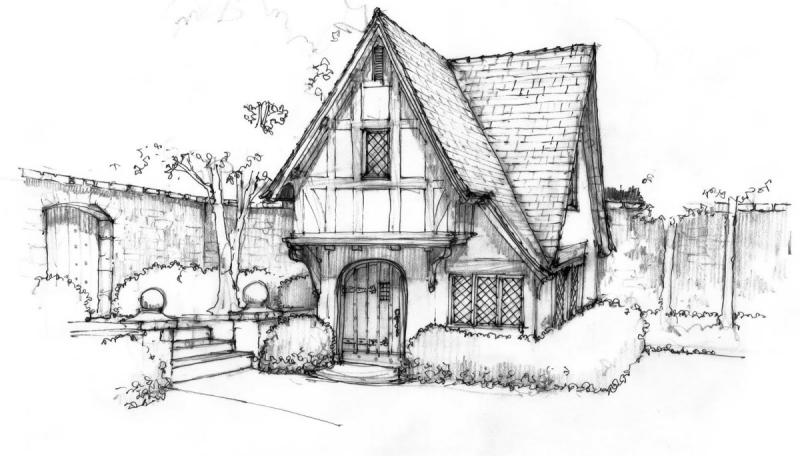 Дом скетч