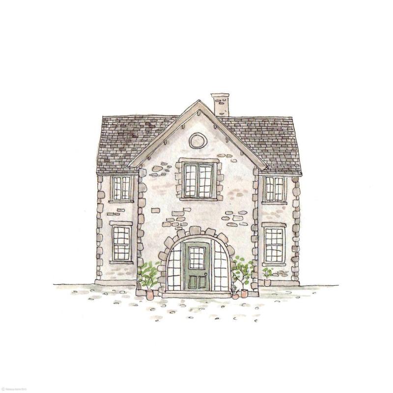 Рисование английские домики