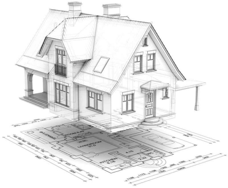 Каменный дом на прозрачном фоне