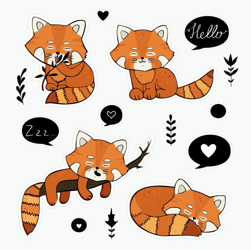 Стилизованная красная Панда