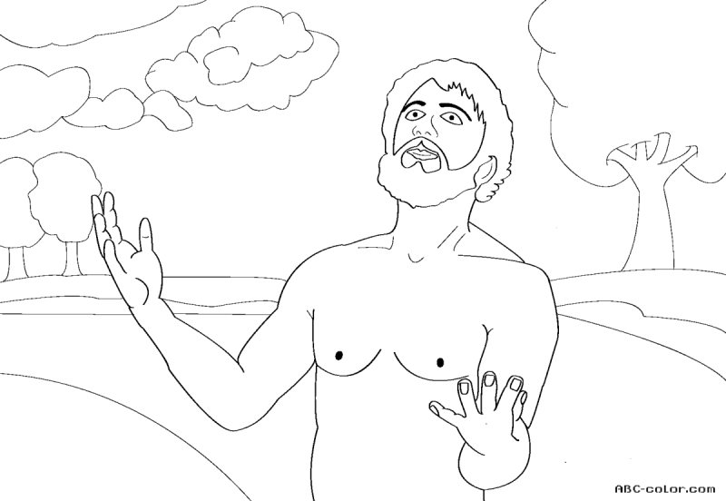 Иоанн Креститель раскраска