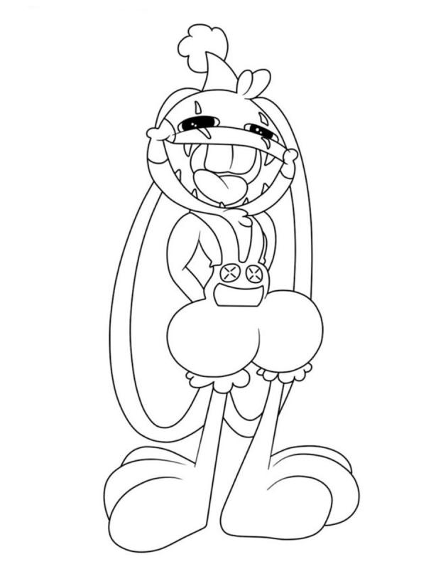 Кролик Бонзо раскраска