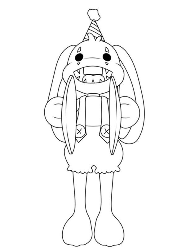 Кроликбонзо раскраска