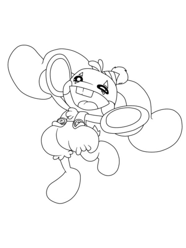 Кролик Бонза разукрашка