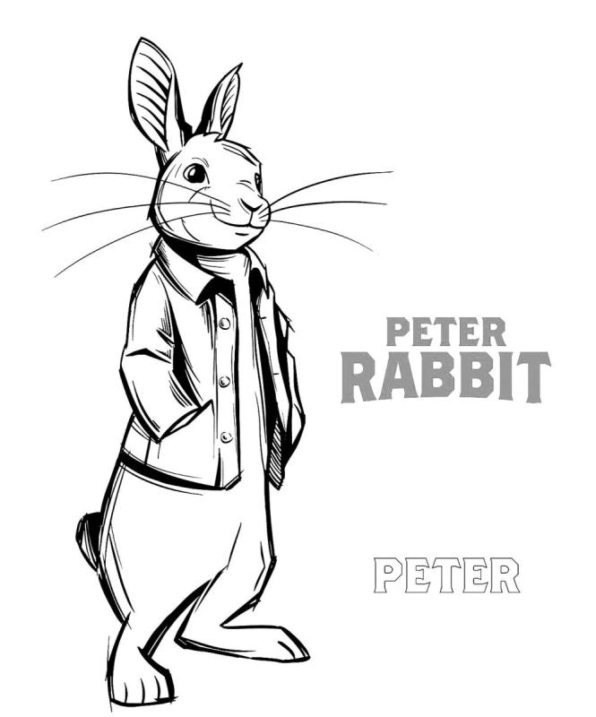 Багз Банни раскраска