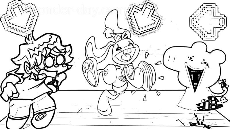 Кролик бобо раскраска