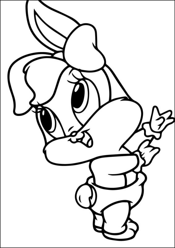 Заяц Багз Банни раскраска