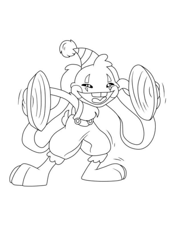 Кролик Бонзо раскраска Поппи Плейтайм