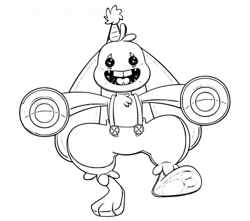 Poppy Playtime раскраска Банзо