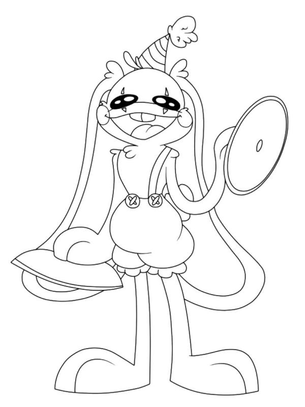 Кролик Бонзо раскраска