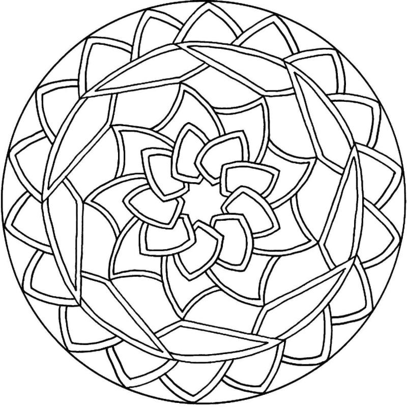 Раскраска по спирали