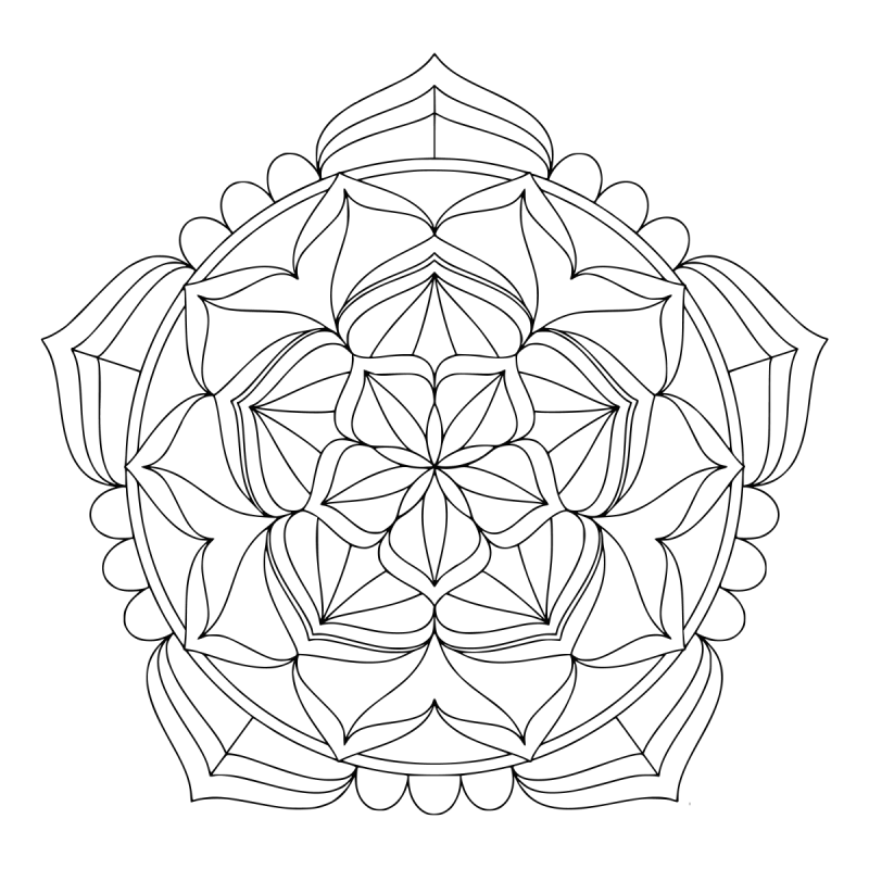 Калейдоскоп раскраска