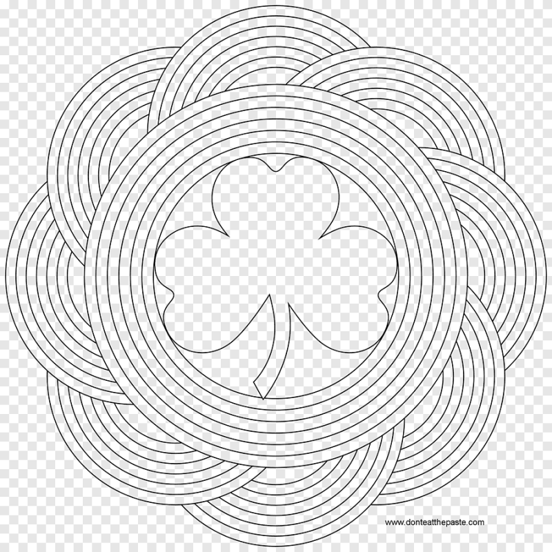 Узор из линий и кругов