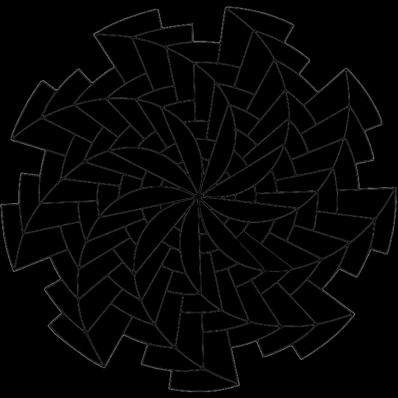 Геометрический орнамент в круге