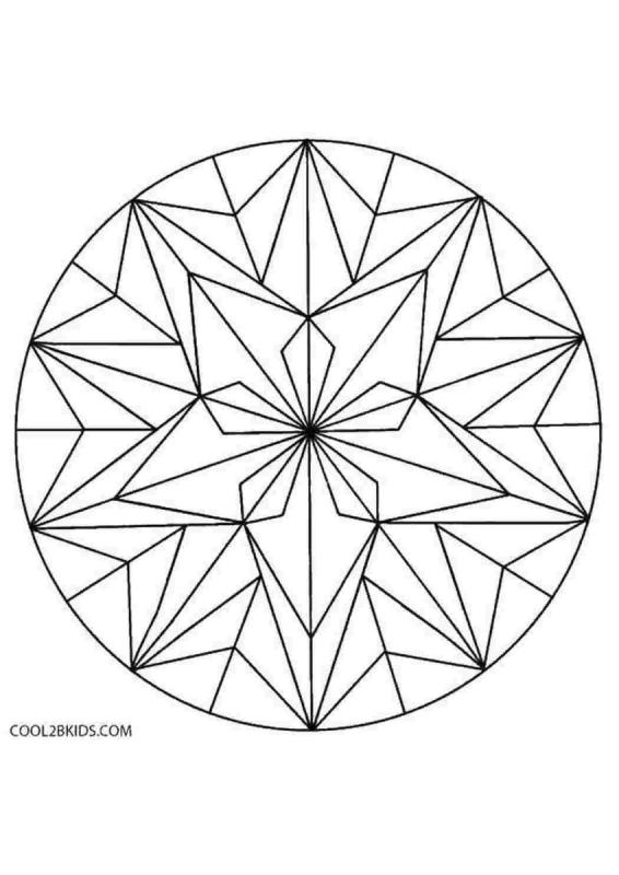 Раскраски антистресс простые