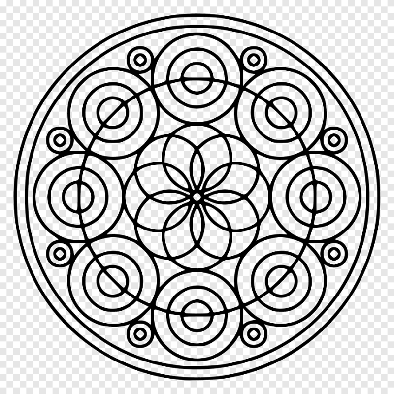 Круг раскраска