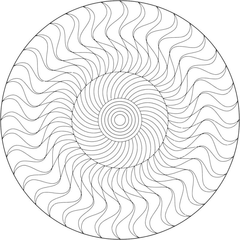 Геометрический орнамент в круге