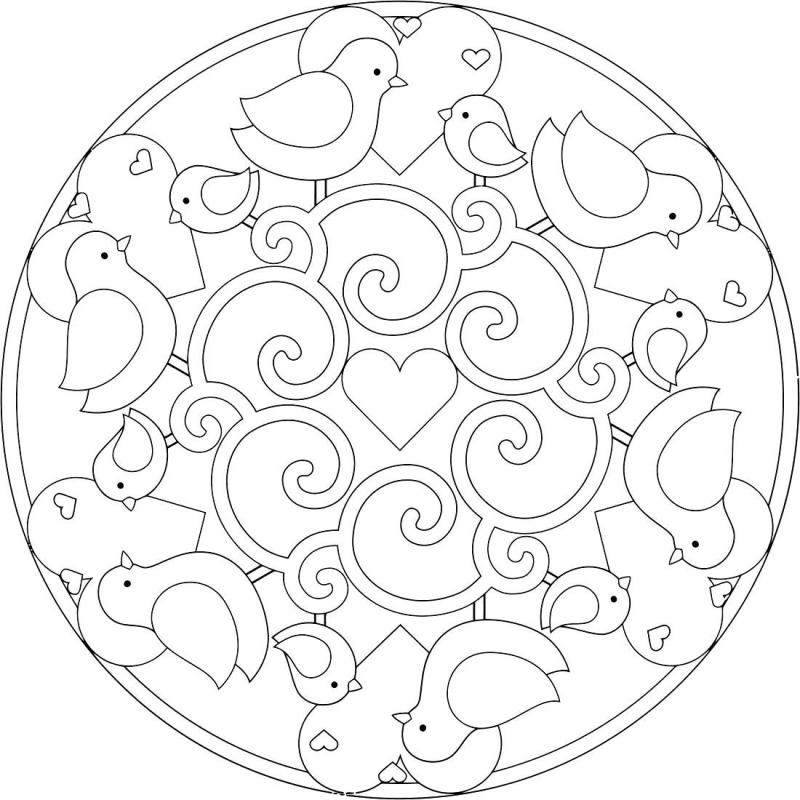 Орнамент в круге легкий
