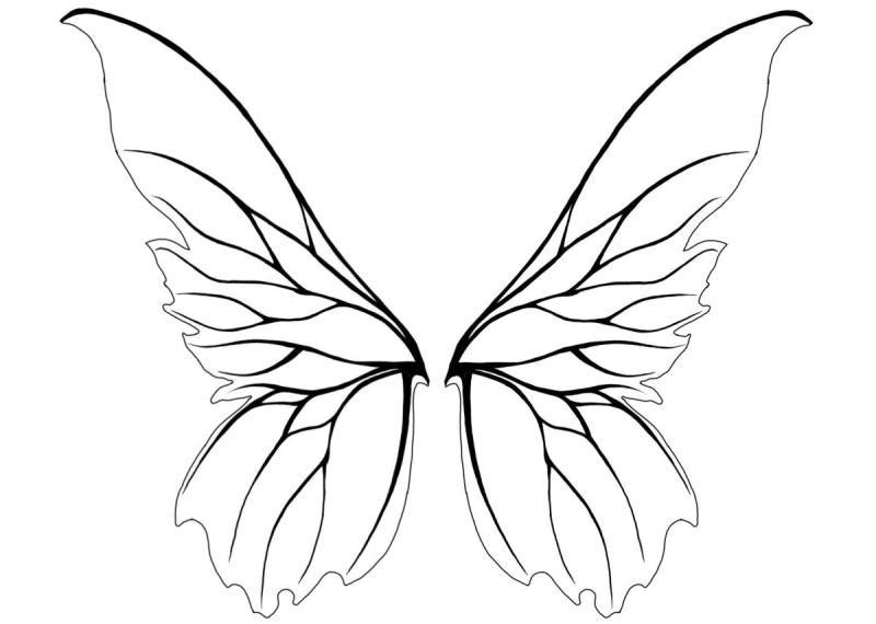 Small Fairy Wings Tattoo